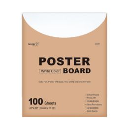 100 Pieces Poster Board White Color 100 Sheets - Poster & Foam Boards