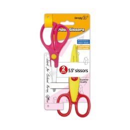 48 Pieces 2-Pack 5.5" Scissors ABS Handle - Scissors