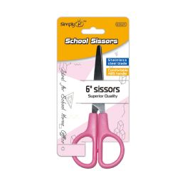 48 Pieces 6" Scissors ABS Handle - Scissors
