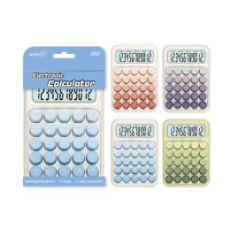 24 Pieces Electronic Calculator 12 Digits Macaron - Calculators