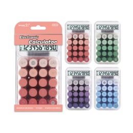 24 Pieces Electronic Calculator 10 Digits Macaron Gradient - Calculators