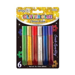 36 Pieces Glitter Glue Classic Color 6ct - Glue