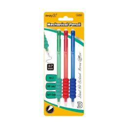 36 Pieces Mechanical Pencil 0.7mm/3 Count Number 2 Soft Grip - Mechanical Pencils & Lead