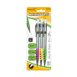 36 Pieces Mechanical Pencil 0.7mm/3 Count Number 2 Cushion Grip - Mechanical Pencils & Lead