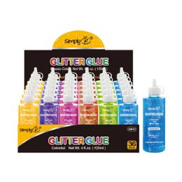 36 Pieces Glitter Glue Celestial 36ct - Glue