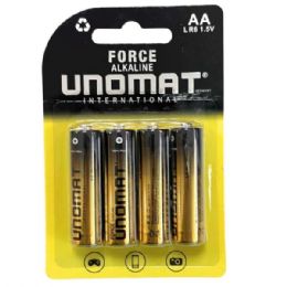 20 pieces Unomat 4 Pack Aa Alkaline Batteries - Batteries