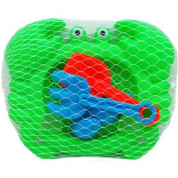 48 pieces 4pc Beach Toys Set In Pegeable Net Bag W/ Tag, 2 Assrt - Beach Toys