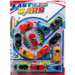 12 pieces 12pc 3.25" F/w City Racers On Blister Card - Car, Planes, Trains & Bikes