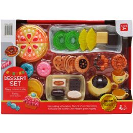 12 pieces 31pc Pretend Dessert Food Play Set In Window Box - Boys Toy Sets