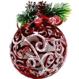 144 pieces 3.15" Plastic Xmas Sphere Hollow In Pp Bag - Christmas Decorations