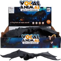 144 pieces 13.75" Hangable Noisemaking Bat In 24pc Display Box - Store
