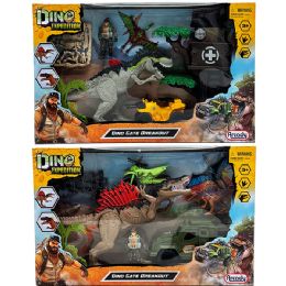 6 pieces 9-16pc Dinosaur Play Set In Window Box, 2 Assrt Styles - Boys Toy Sets