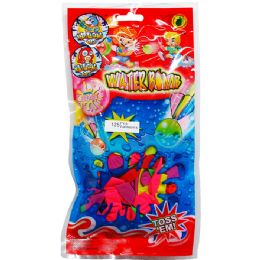 96 pieces 125pc Assrt Water Balloon W/ Filler In Pouch Bag - Water Balloons
