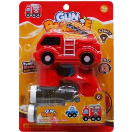 24 pieces 6.75" B/o Bubble Gun W/ Sound & Light On Card - Bubbles