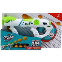 12 pieces 12" Toy Foam Gun W/ 10pc Foam Ball Set In Color Box - Toy Weapons