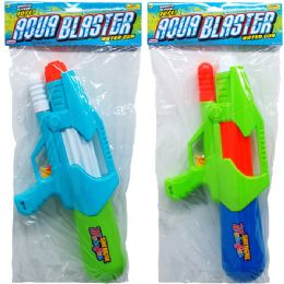 12 pieces 16.5" Water Gun W/ Pump Actn In Poly Bag W/ Header, 2 Asst - Water Guns