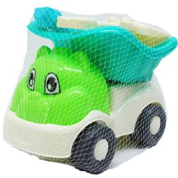 12 pieces 9" Beach Toy Truck W/ 3pc Accss In Pegable Net Bag - Beach Toys