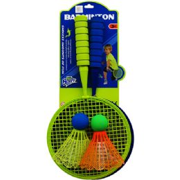12 pieces of 2pc 17.5" Badminton Set W/ Birdie On Pegable Card