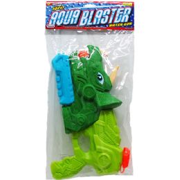 12 pieces 12" Dino Water Gun W/ Pump Actn In Poly Bag W/header - Water Guns