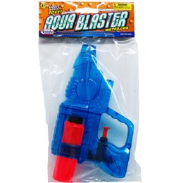 96 Pieces 7.25" Water Gun In Poly Bag 3 Assrt Clrs - Water Guns