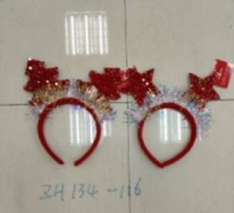 288 pieces Xm Hair Band W/tree Deco - Christmas Decorations