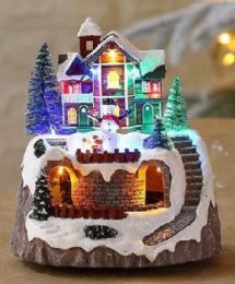 8 pieces Xm Christmas Led Village 1m X Usb Cable Open Box With Try me - Christmas Decorations
