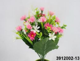 96 pieces Af Mini Carnation Bush 13 Heads 17 - Artificial Flowers