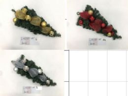24 pieces Xm Wall Deco , Gold, Rose Gold , Silver Asst - Christmas Decorations