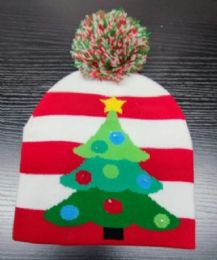 120 pieces Xm Cap Knitted , Tree Style Deco  W/led - Christmas Decorations