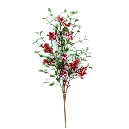 144 pieces Xm Leaves W/deco  30 Inch Pick - Christmas Decorations