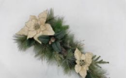 24 pieces Xm Wall Deco 25 Champagne - Christmas Decorations