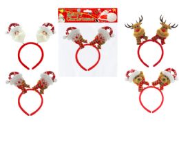 300 pieces Xm  Headband 24*24cm  4 Asst - Christmas Decorations