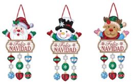 96 pieces Xmas Kt Board With 25*40cm Mix 3 Design - Christmas Decorations