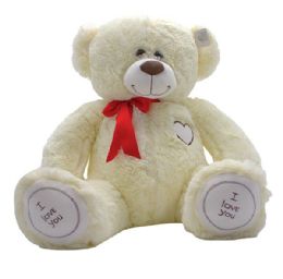 6 pieces Valentines Plush Toys 20" Beige - Plush Toys