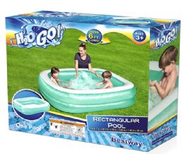 3 pieces Bestway  Blue Rectangular Pool '6'7 X 59 X 20/2.01m X 1.5 - Inflatables