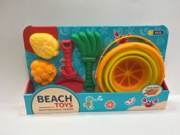 6 pieces 5 Pc Beach Toys Set In Open Box (collapsible Bucket) - Beach Toys