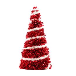 48 pieces Xm Tree Standing 13 W/tinsel - Christmas Decorations