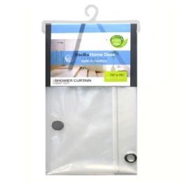 24 pieces Shower Curtain Solid Peva Clear 180*180cm 0.075mm 100% New - - Shower Curtain