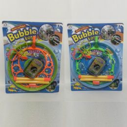 12 pieces Bubble Ring Stick & Plate On Card - Bubbles