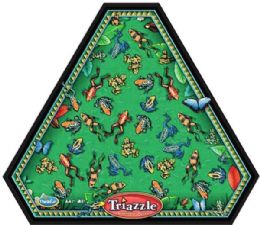60 pieces Triazzle Frogs Brainteaser Puzzle - Puzzles