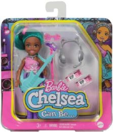 6 pieces Barbie: Chelsea Can Be... Rockstar Playset - Girls Toy Sets