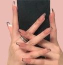 24 pieces Polish Pop 24 Pc (black French Tip) - Manicure and Pedicure Items
