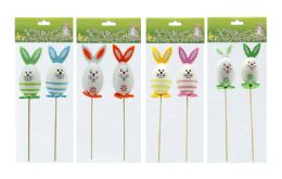 144 pieces Easter Rabbit Cutouts - 2-Piece Set Withs - Easter