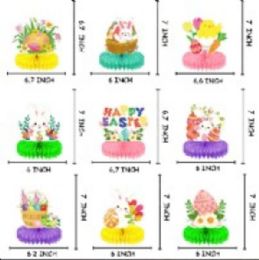288 pieces Easter Honeycomb Desk Decoration - 11.8" X 11.8" (30cm X 30cm - Easter