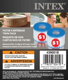 6 pieces of Intex Filter Cartridge S1 Twin Pack
