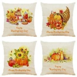 144 pieces Hv Cushion Cover 18 X 18 4 Designs Asst - Pillow Cases