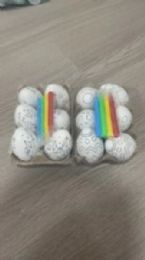 24 pieces Easter Diy Kit - 6 Eggs With Color Pens - Easter