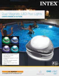4 pieces of Intex Magnetic Led PooL-Wall Light (110-120 Volt)