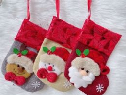 540 pieces Xm Stocking Asst. Designs 9*16cm - Christmas Stocking