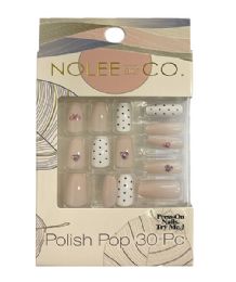 24 pieces Polish Pop 30 Pc (pink Ribbons & Details) - Manicure and Pedicure Items